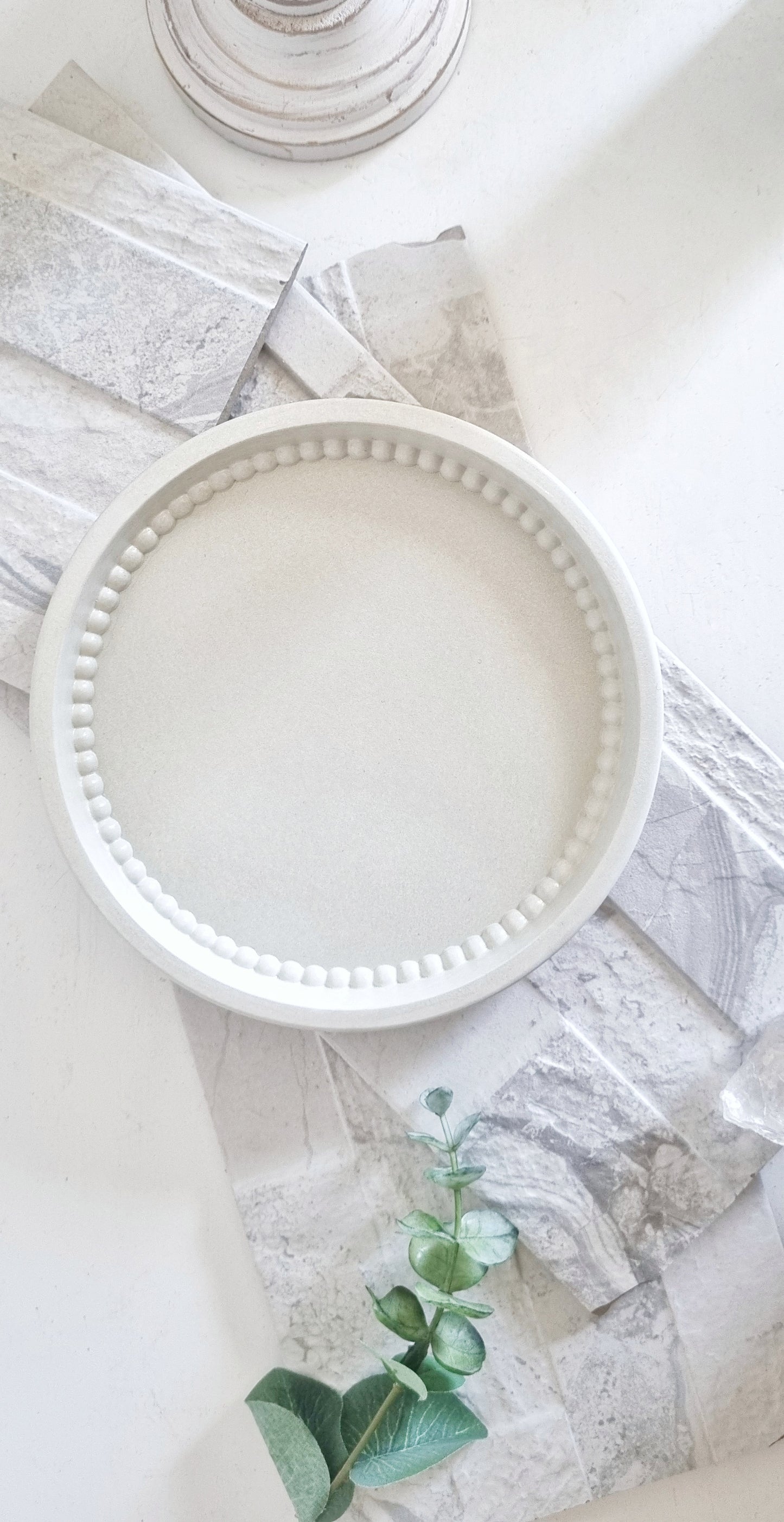 Small Round Beaded Tray