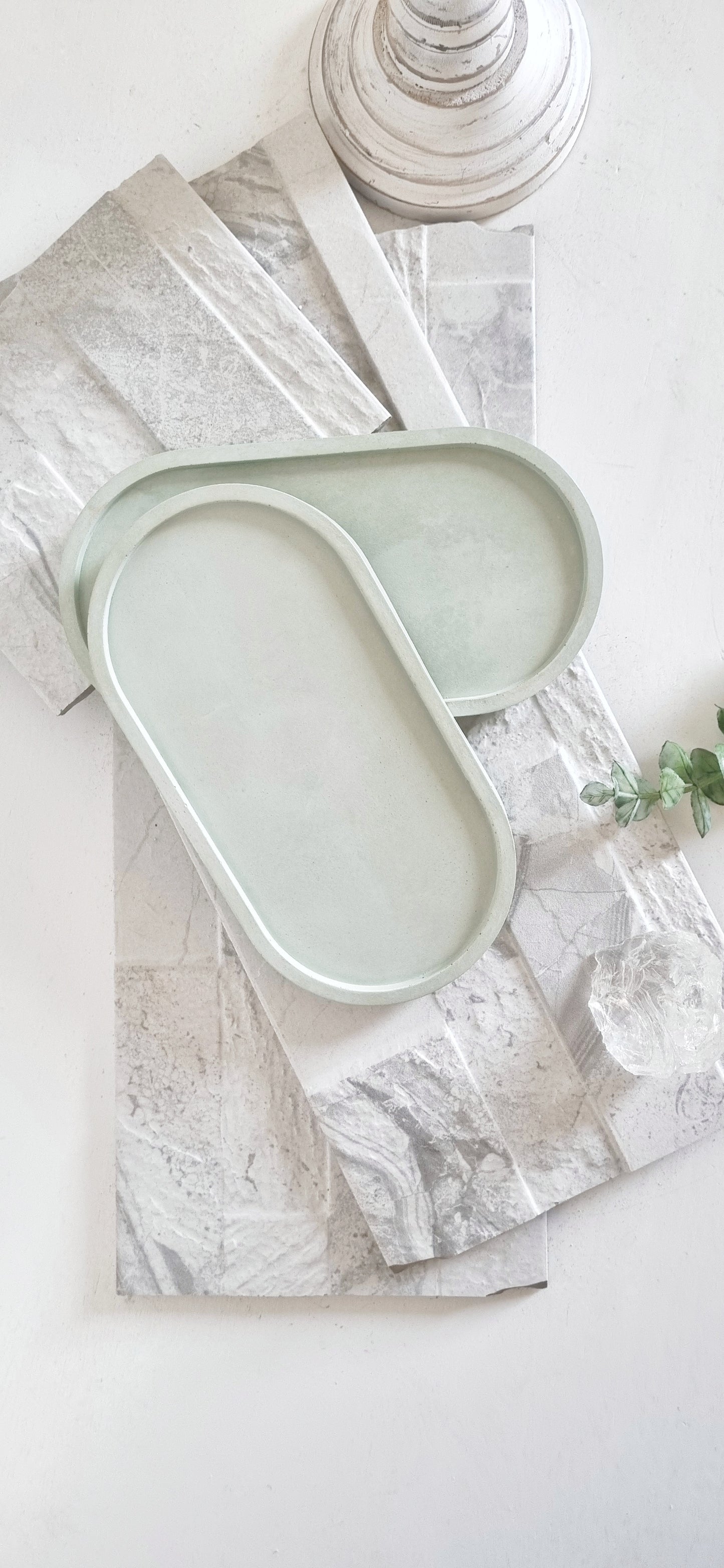 Oval Concrete tray