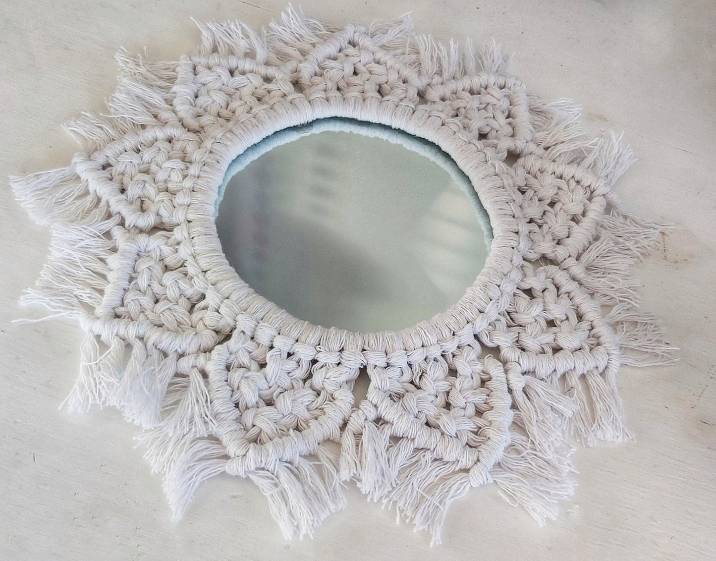 "FAITH" Handmade Mandela sun mirror bohemian home wedding decor - Wifestyle Products