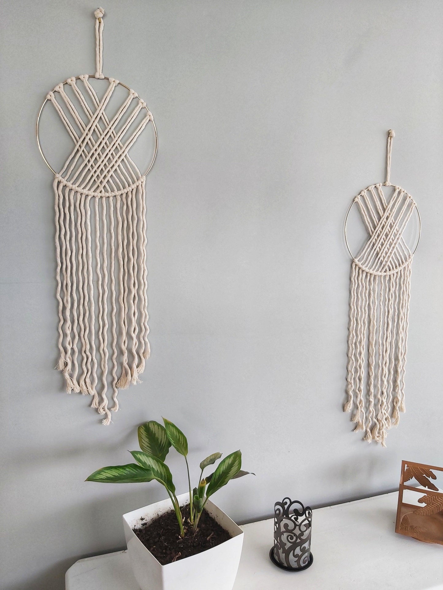Geometric Macrame Boho Dreamcatcher Wall Hanging - Wifestyle Products
