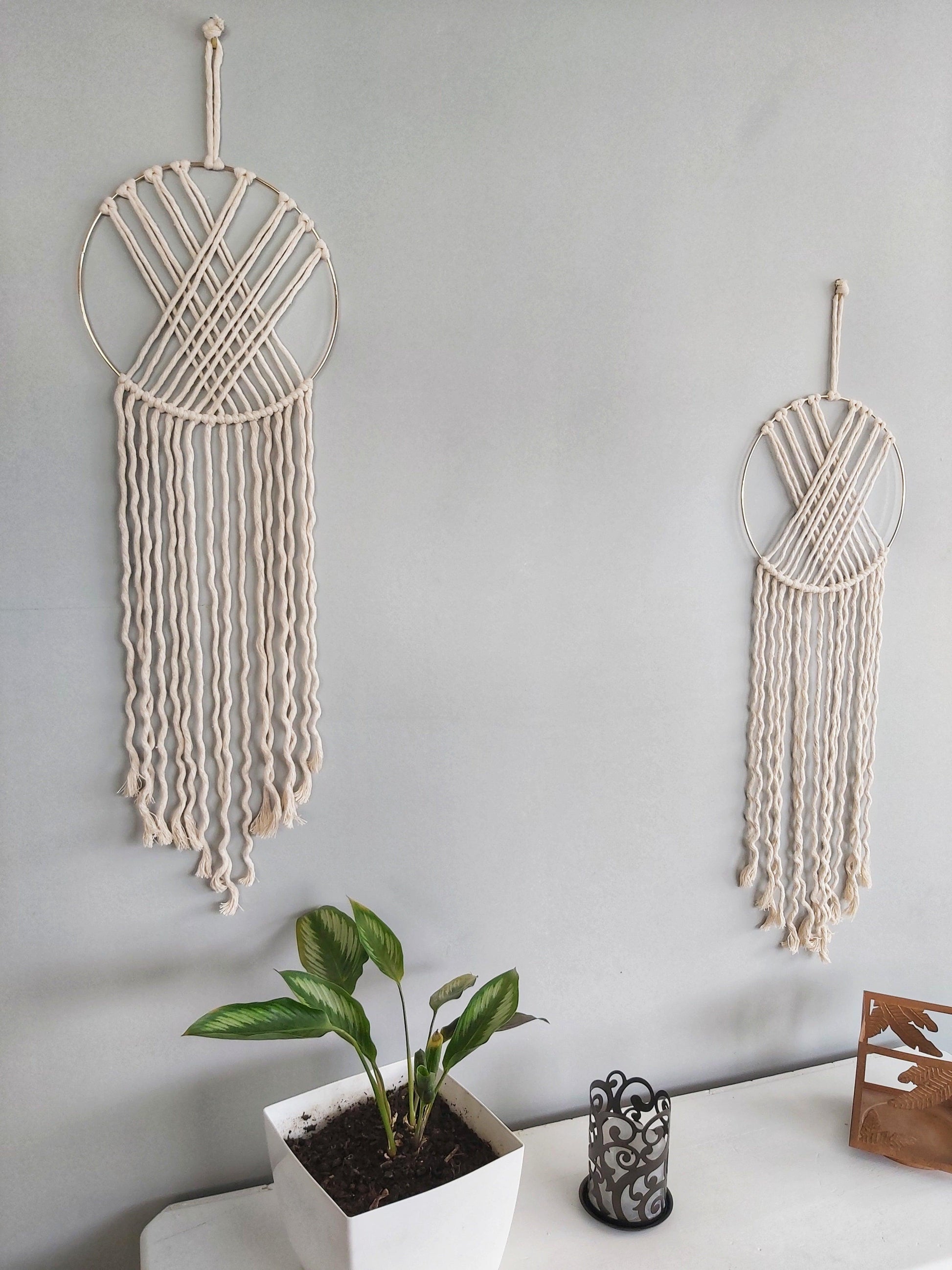 Geometric Macrame Boho Dreamcatcher Wall Hanging - Wifestyle Products