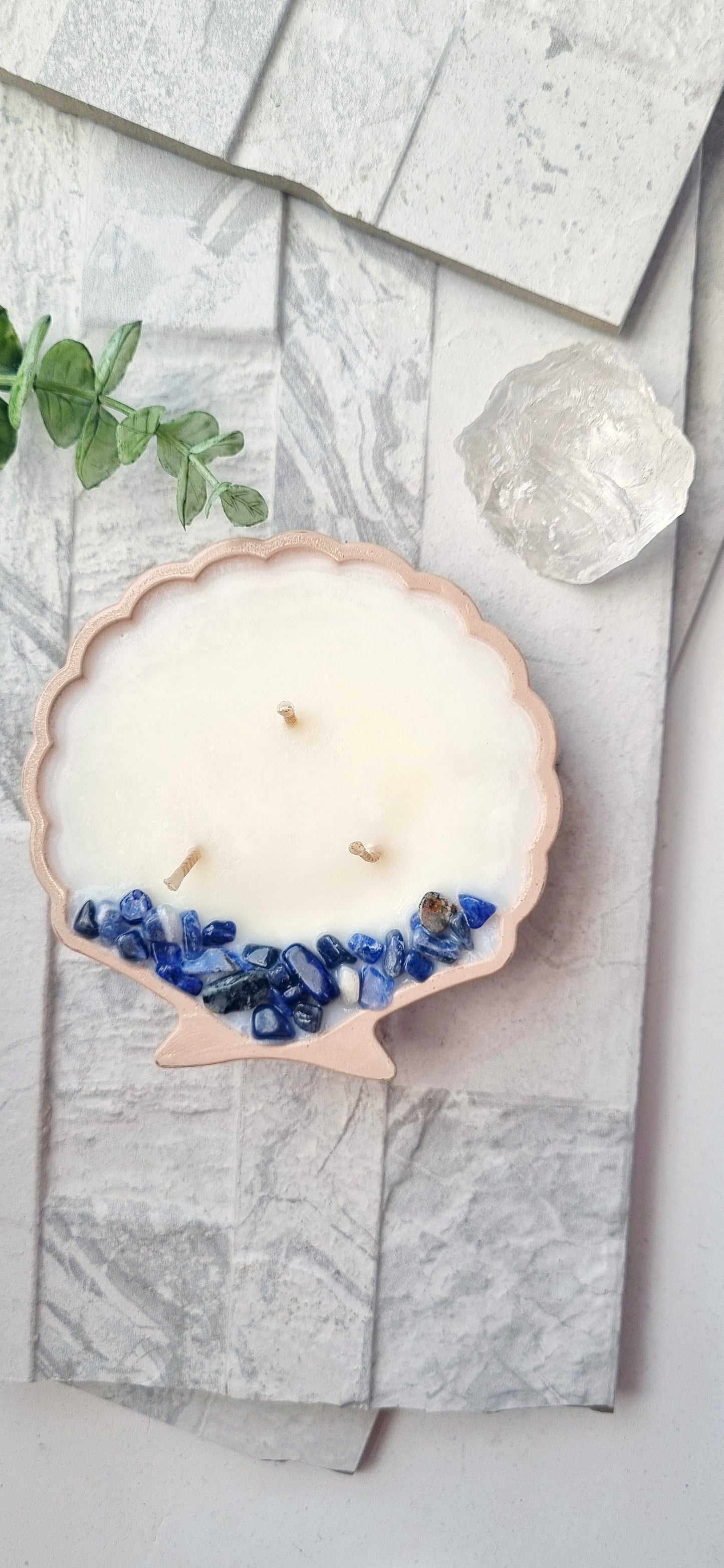 Crystal Shell Tealight Candle