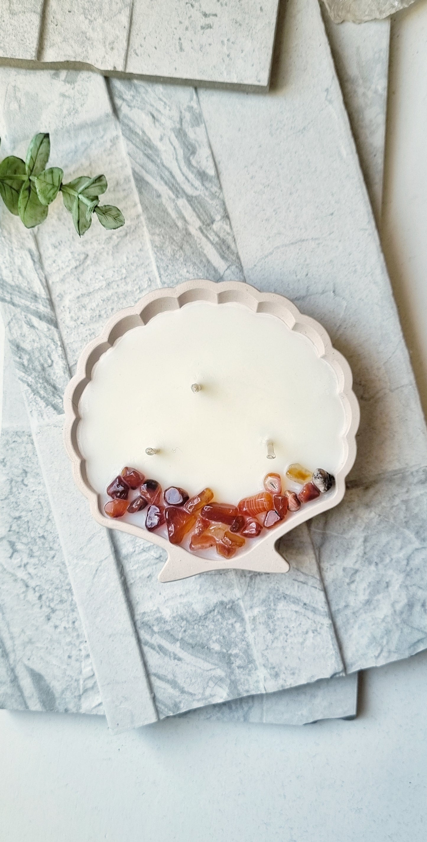 Crystal Shell Tealight Candle