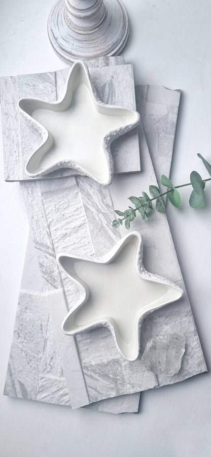 Concrete Starfish Trinket Tray | Coastal Decorative Dish