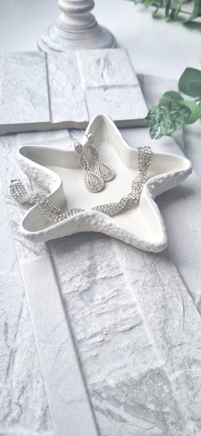 Concrete Starfish Trinket Tray | Coastal Decorative Dish