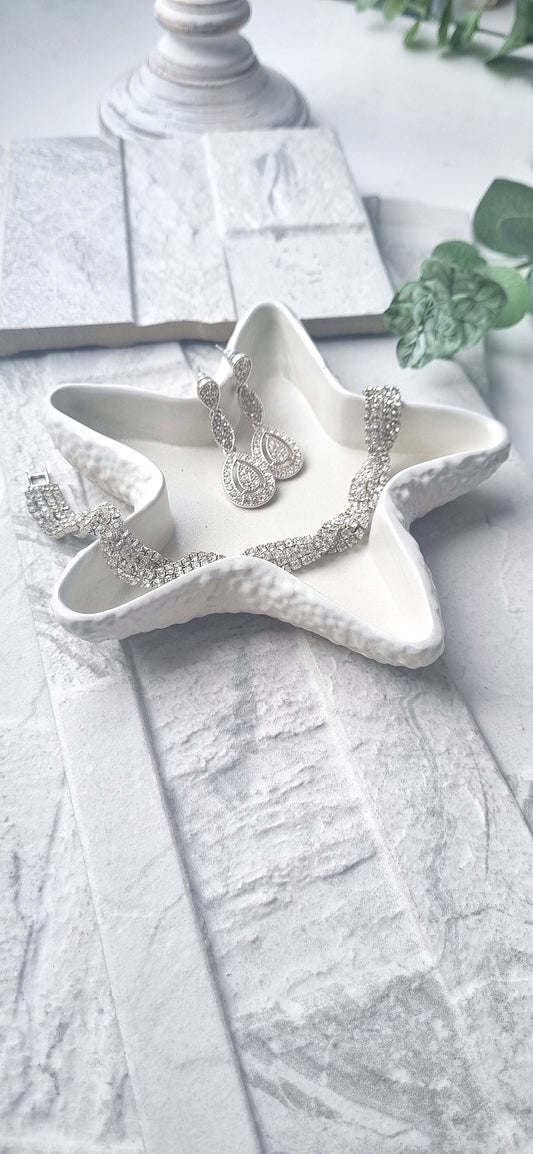 Concrete Starfish Trinket Tray | Coastal Decorative Dish