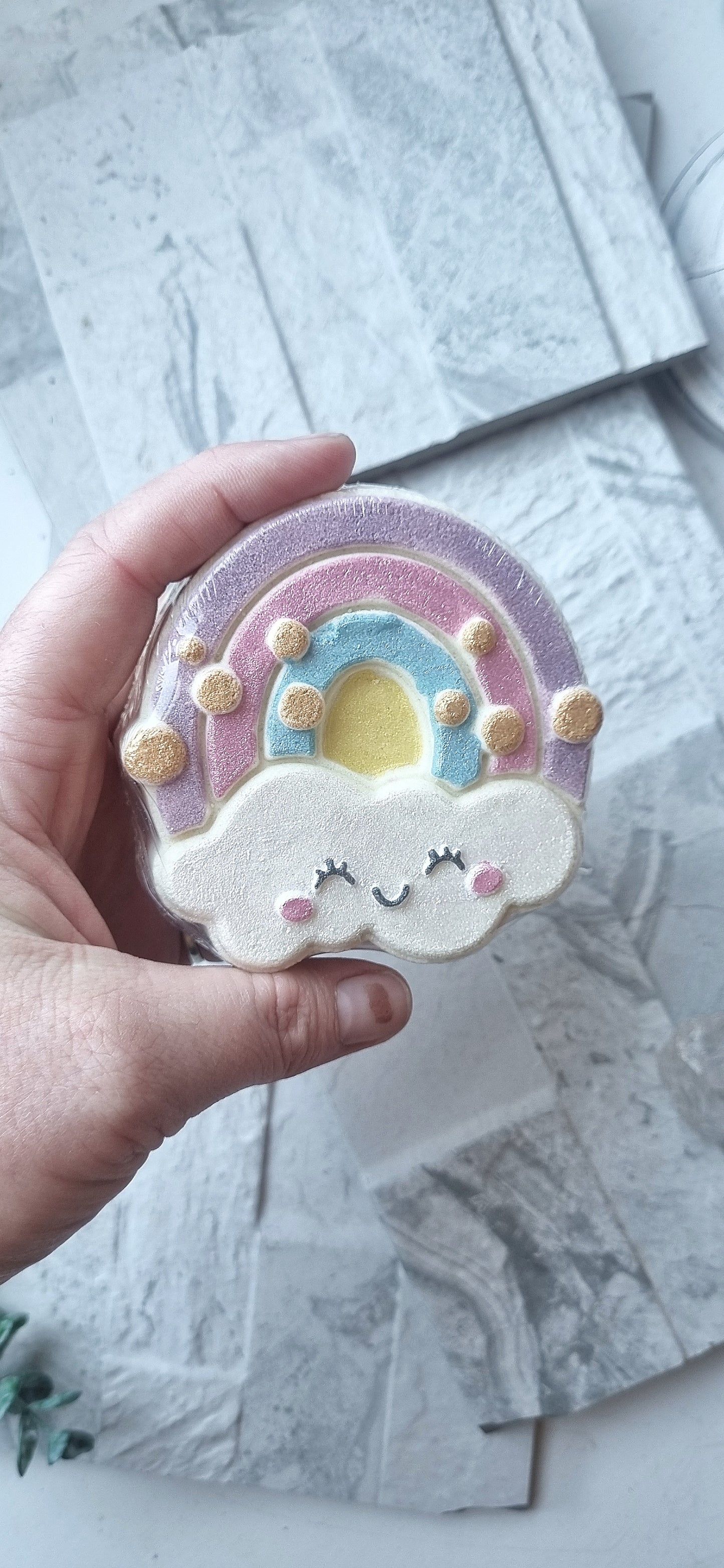 Rainbow Cloud Bath bomb