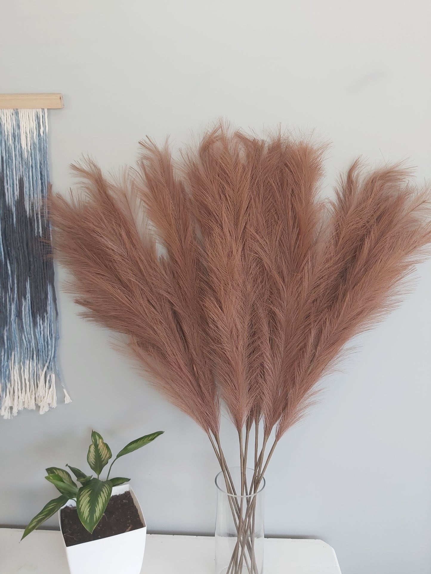 Extra Large Pampas Grass in Brown