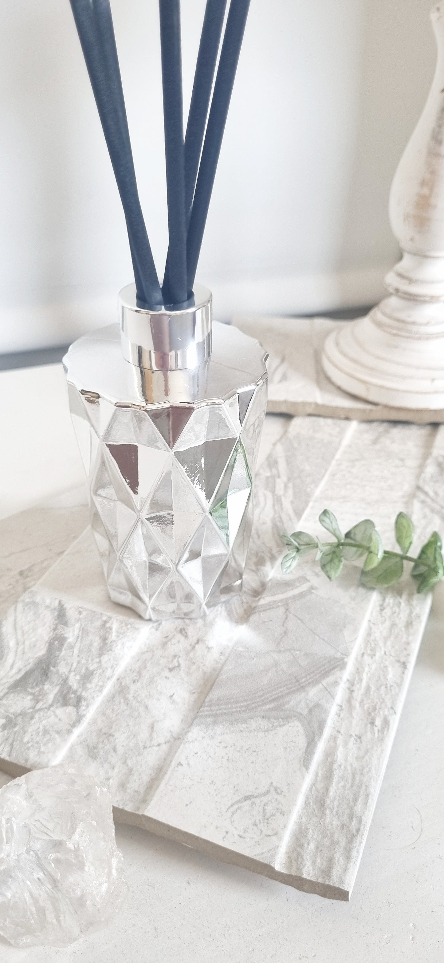 Diamond Reed Diffuser Set | Silver