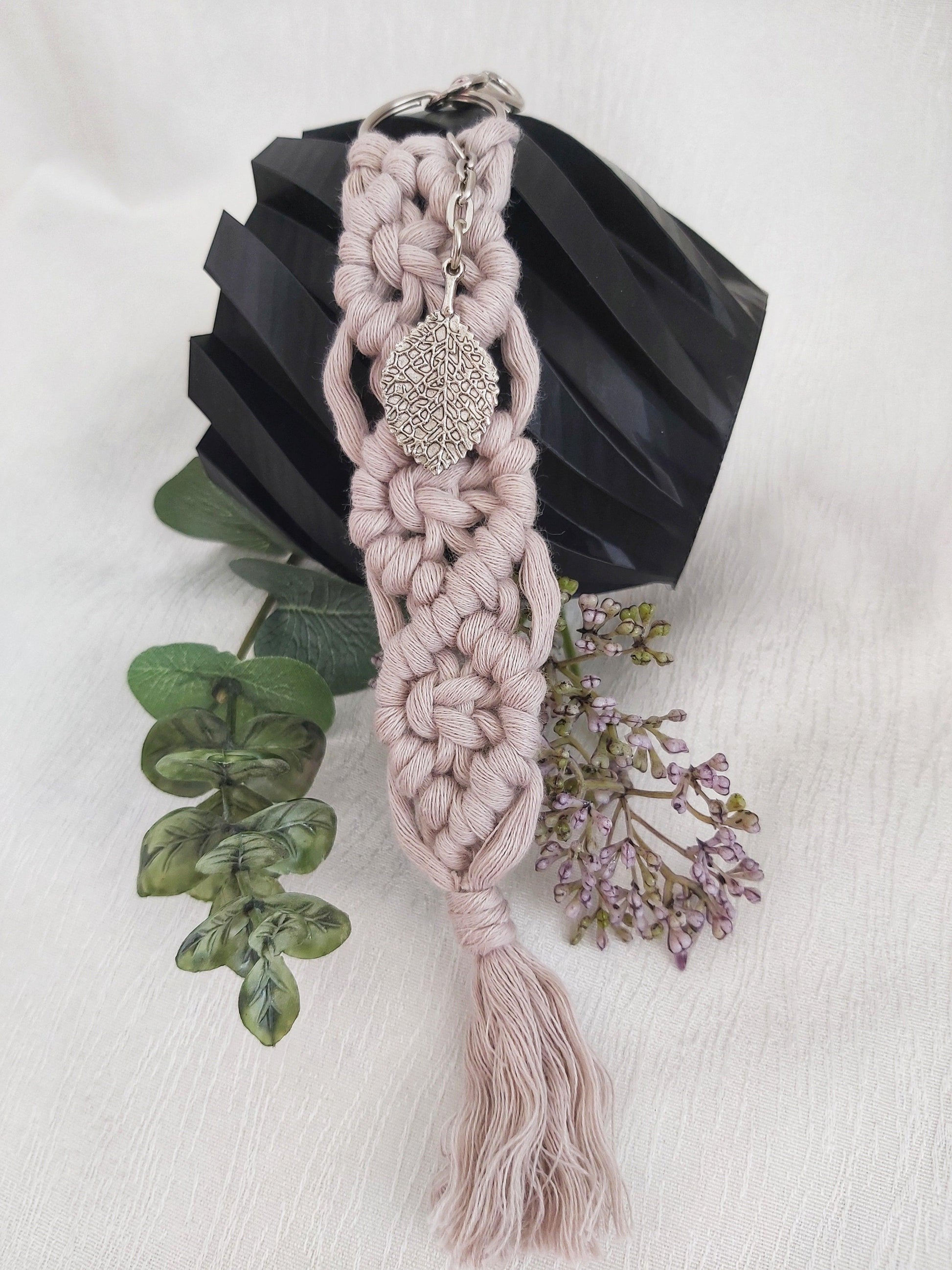 Handmade Braided tassel Macrame keychain with charm - Wifestyle Products