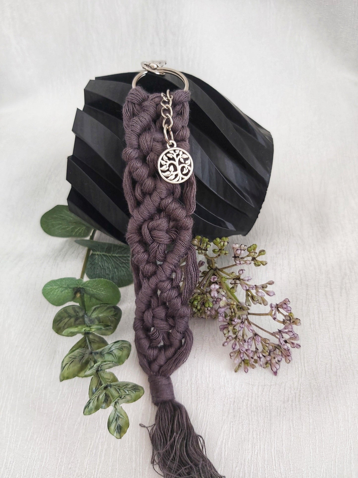 Handmade Braided tassel Macrame keychain with charm - Wifestyle Products