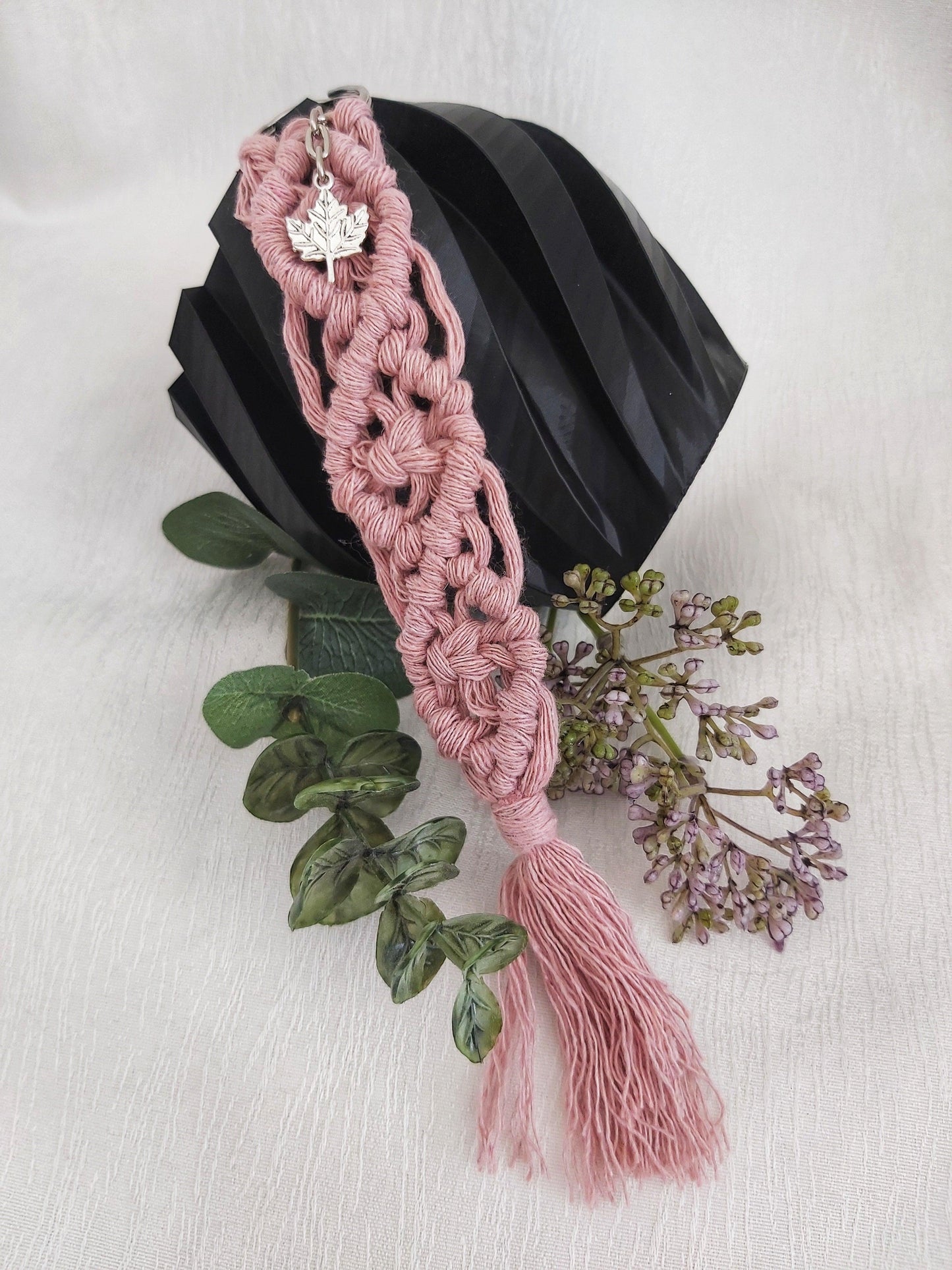 Handmade Braided tassel Macrame keychain with charm - Wifestyle Products