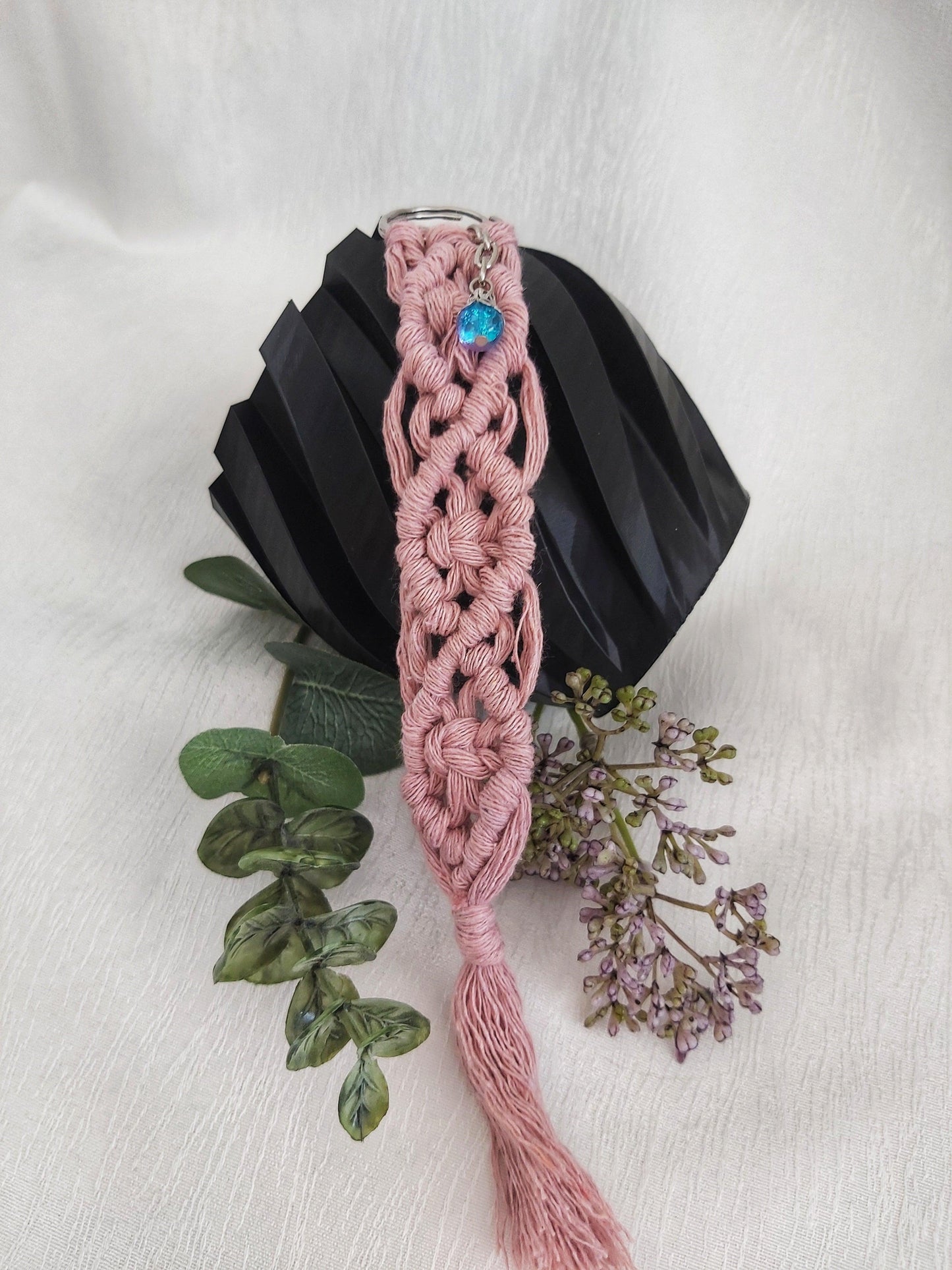 Handmade Braided tassel Macrame keychain with charm - Wifestyle Products