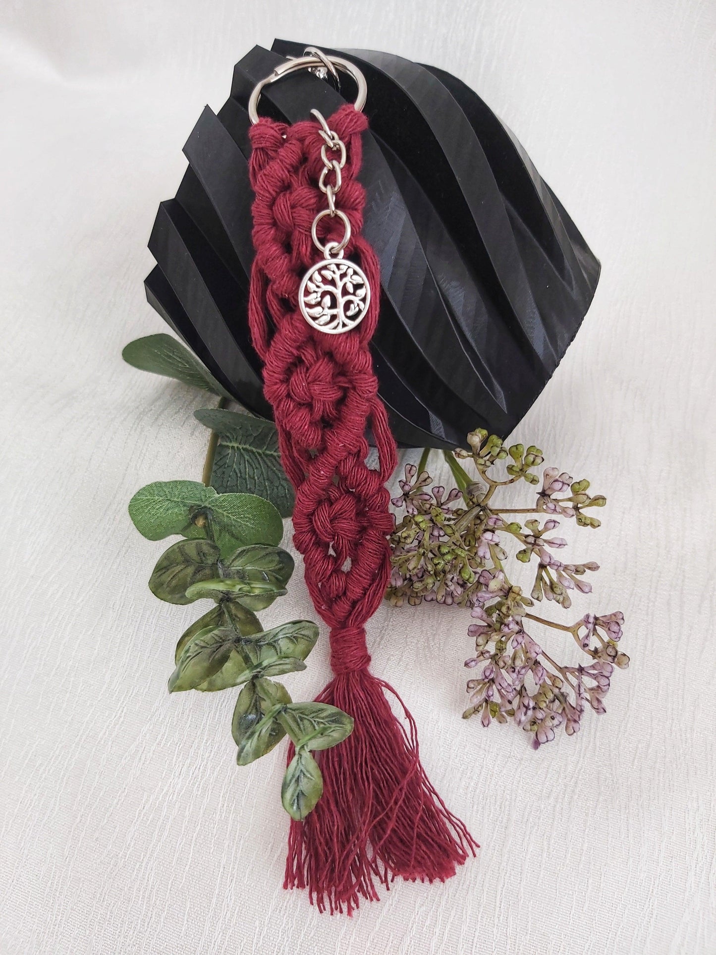 Handmade Braided tassel Macrame keychain with charm - Wifestyle Products